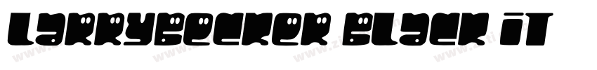 LarryBecker Black It字体转换